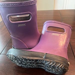 Bog Rubber Rain-boots. Girls size 12